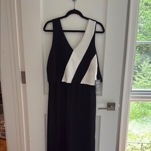 Boston Proper Elegant new Black and White Women's Dress